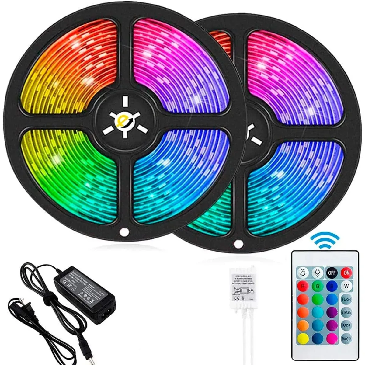 Cinta Luz Led Control Remoto RGB 10 Metros 2 Rollos